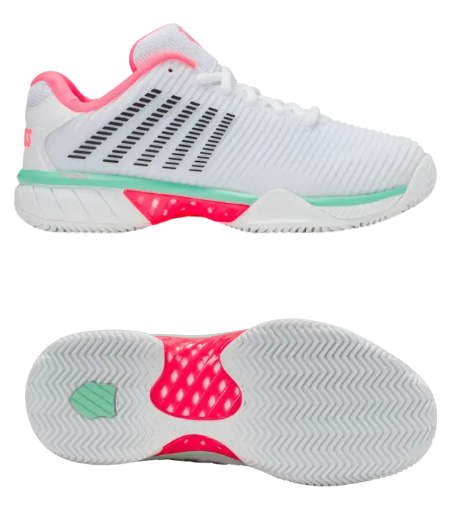 K-Swiss Hypercourt Expres2 Clay White-Pink-Black dames