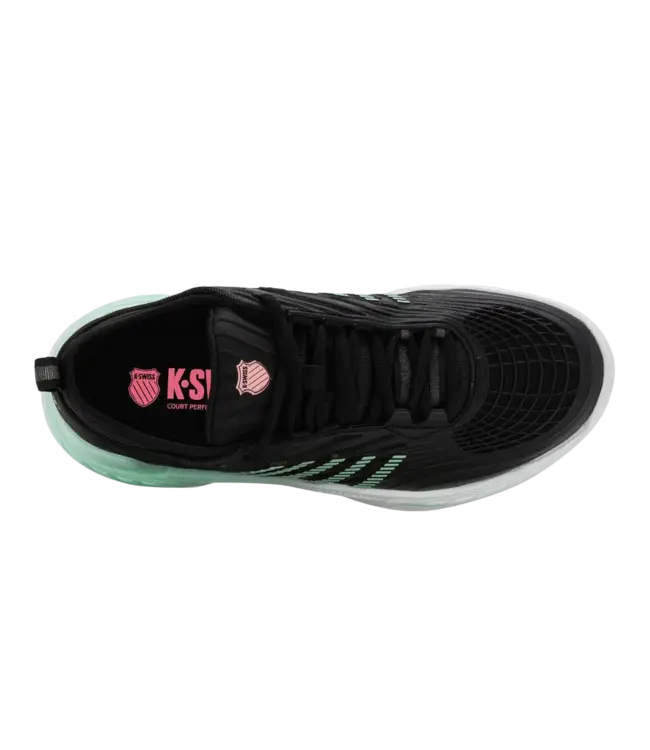 K-Swiss Women Hypercourt Supreme2Clay BLK/NN MNT/WHT