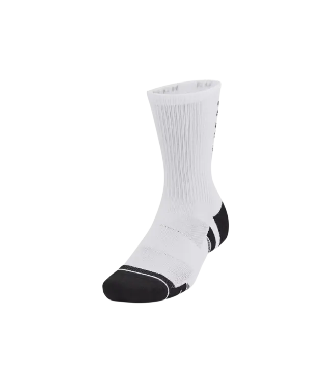 Under Armour Performance Tech Unisex Crew Socks 3-pack White