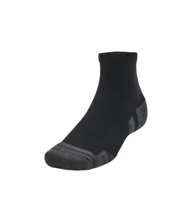 Under Armour Performance Tech Unisex Quarter Socks 3-pack Black