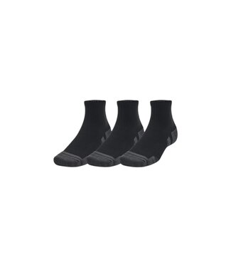 Under Armour Performance Tech Unisex Quarter Socks 3-pack Black