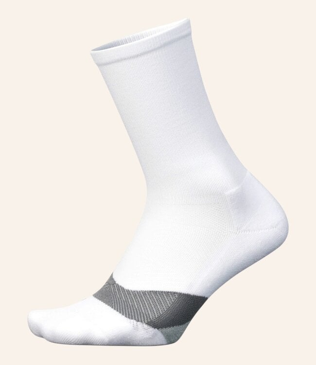 Feetures Elite Light Cushion Mini Crew White