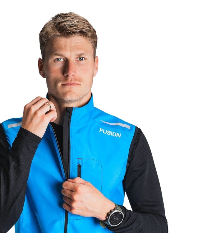 Fusion Mens S1 Run Vest Surf Blue