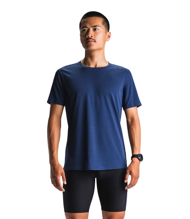 Fusion Mens Tempo One Run T-Shirt Night Blue