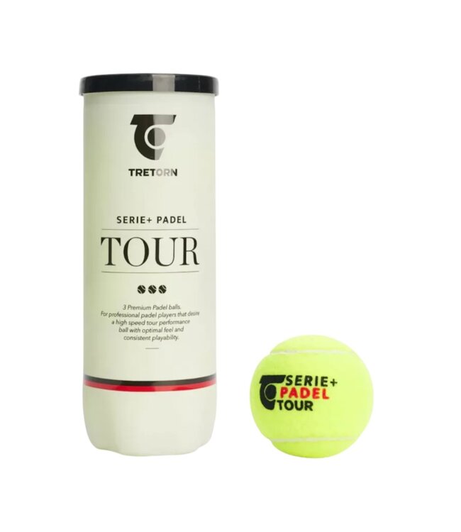 Serie + Padel Tour ballen 3-tin