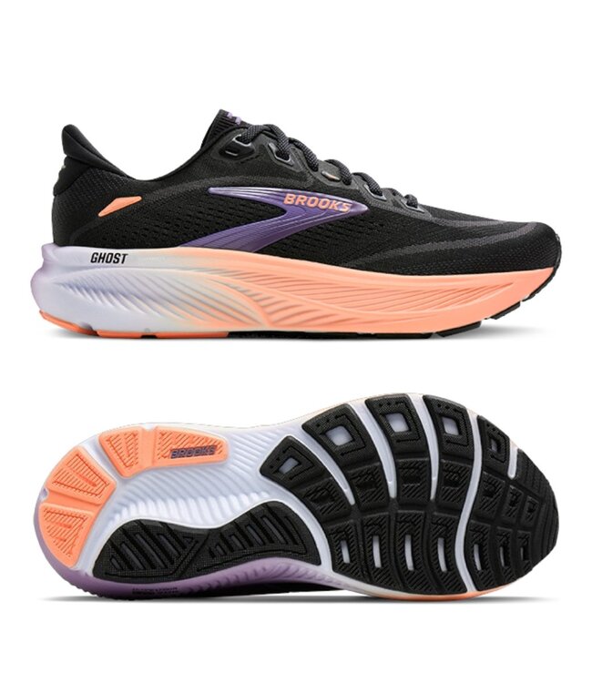 Brooks Ghost 18 W Black/Mulled Grape/Peach