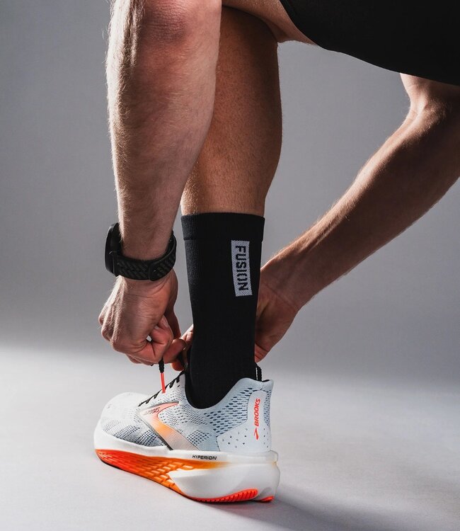 Fusion Men's TEMPO! TWO Run Sock Black