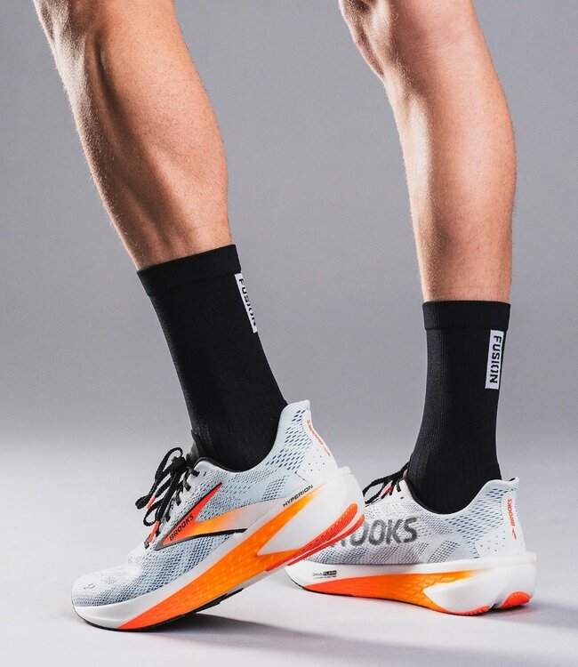 Fusion Men's TEMPO! TWO Run Sock Black