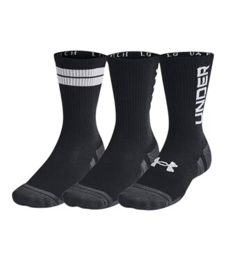Under Armour Unisex UA Preformance Tech Crew Socks 3-pack Black