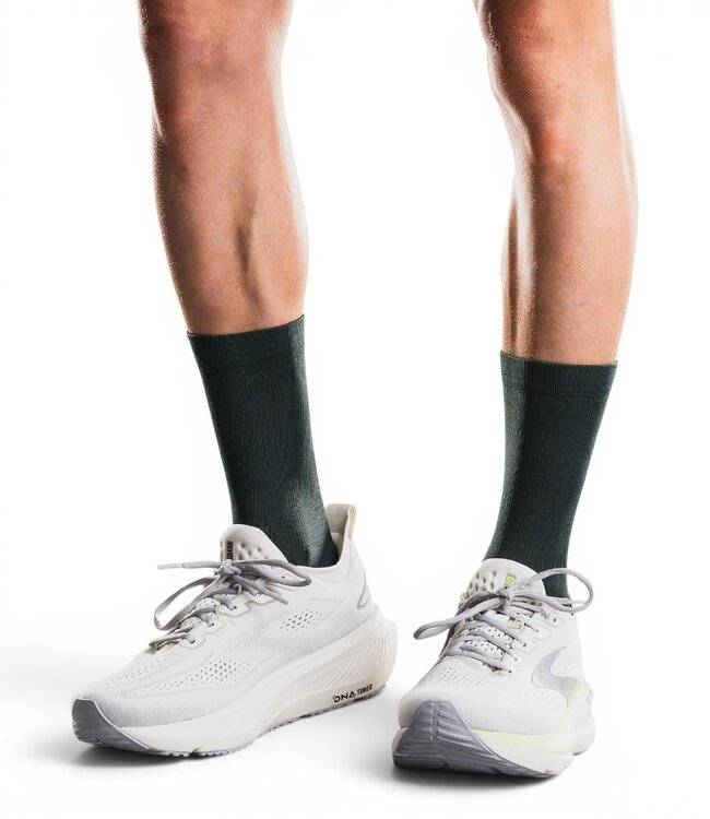 Fusion TEMPO! ONE Run Sock Race Green