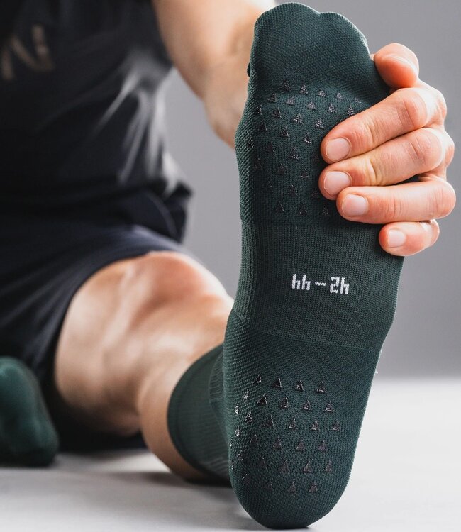 Fusion TEMPO! ONE Run Sock Race Green