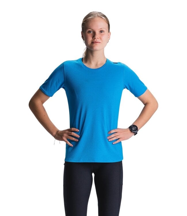 Fusion Womens Tempo One Run T-Shirt Surf Blue