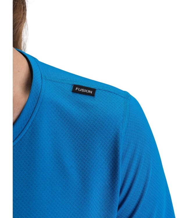 Fusion Womens Tempo One Run T-Shirt Surf Blue