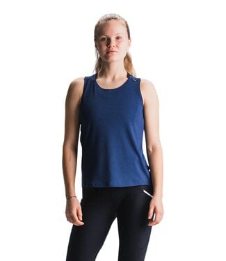 Fusion Womens Tempo One Run Singlet Night Blue