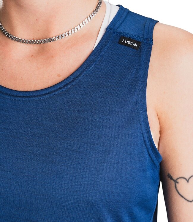 Fusion Womens C3 Singlet Night Blue