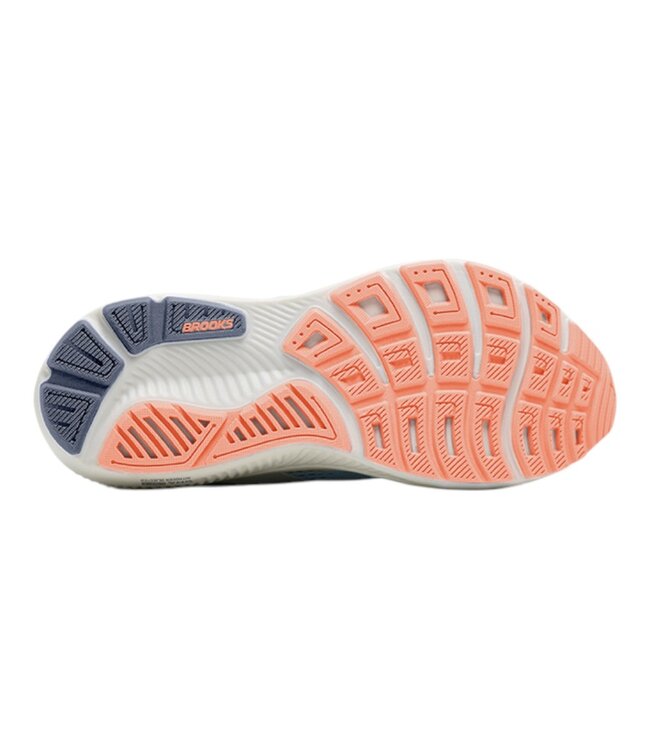 Brooks Ghost 18 W narrow Star White/Cyber Peach/Grey