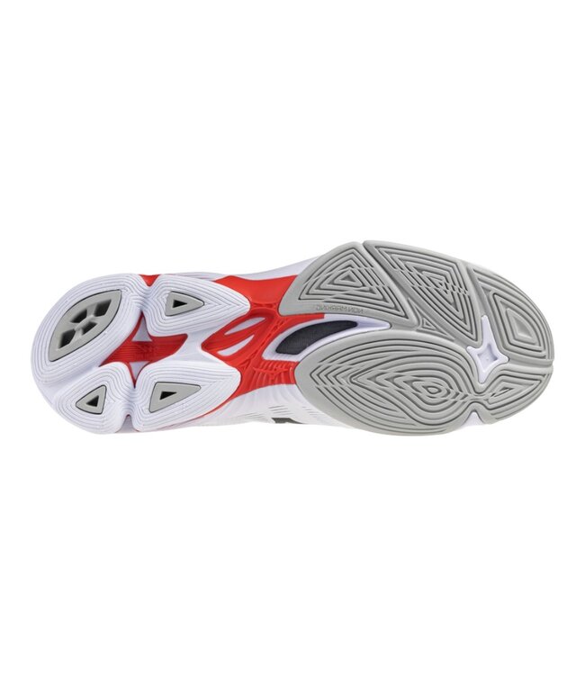 Mizuno Wave Lightning Pro White/Black/Fiery Red