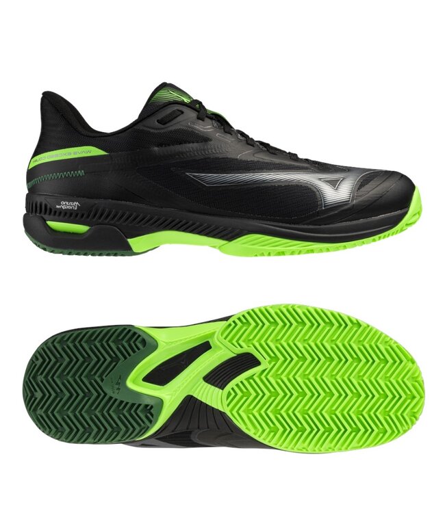 Mizuno Wave Exceed Court Padel Black/Foliage Green/Glowing Apple