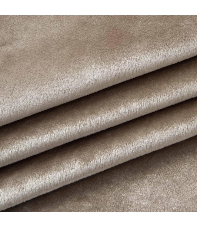 BLADI Velours, velvet Tiffany glans - licht taupe