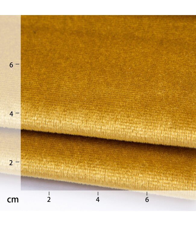 BLADI Velours, velvet Tiffany glans - geel goud