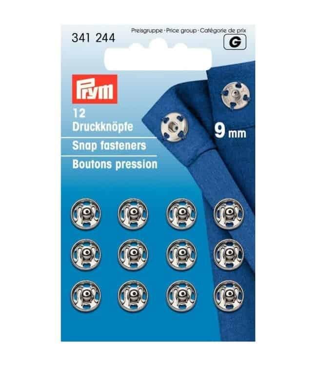 Prym Prym Drukkers Zilver 9mm (krt)