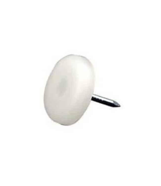 Verlofix Glijnagel, kunststof wit diameter 20 mm per 4 stuks