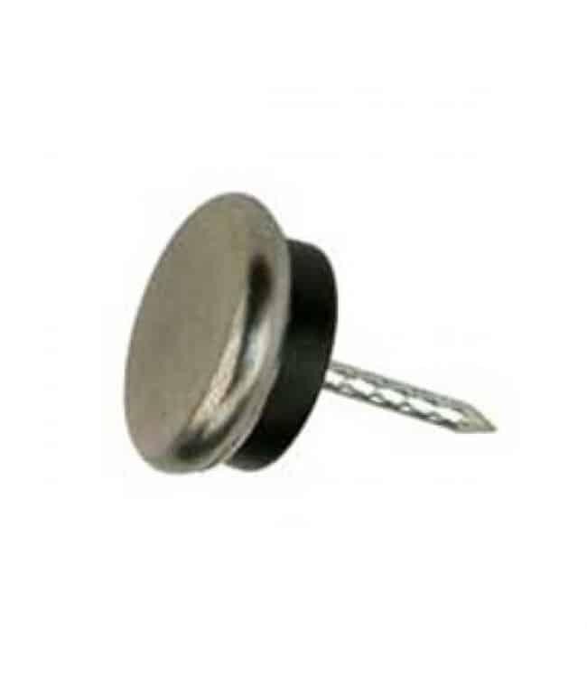 Verlofix Glijnagel, staal verzinkt rubber buffer 20 mm per 4 stuks
