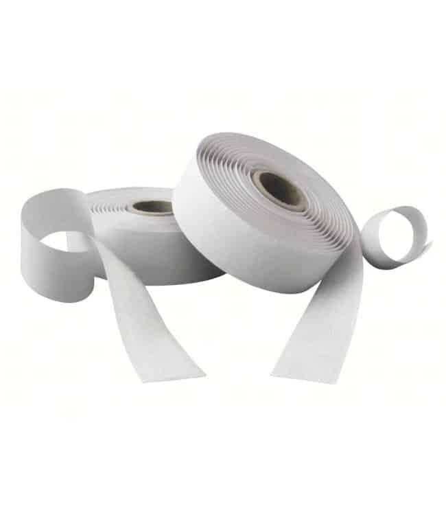 vendor-unknown Klittenband, wit haak en lus rol 20 mm x 25 m