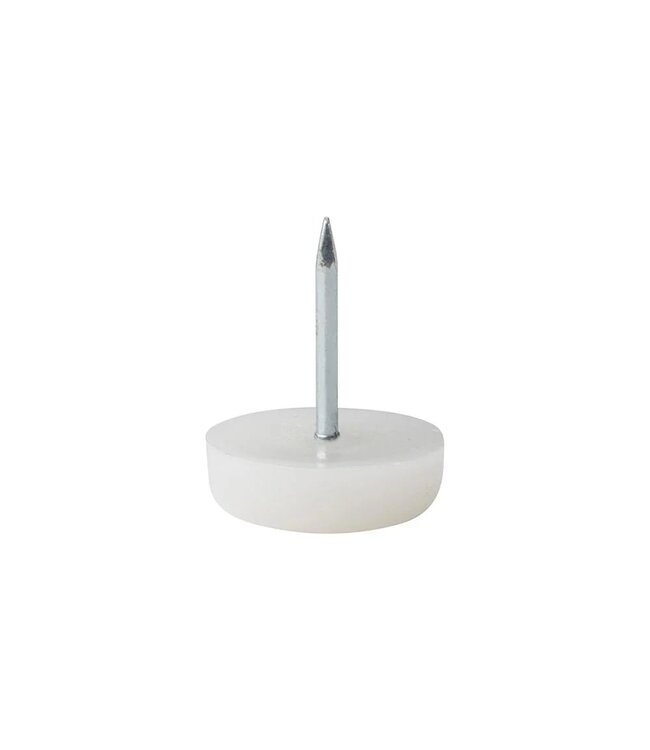 Verlofix Glijnagel, kunststof wit diameter 20 mm per 100 stuks