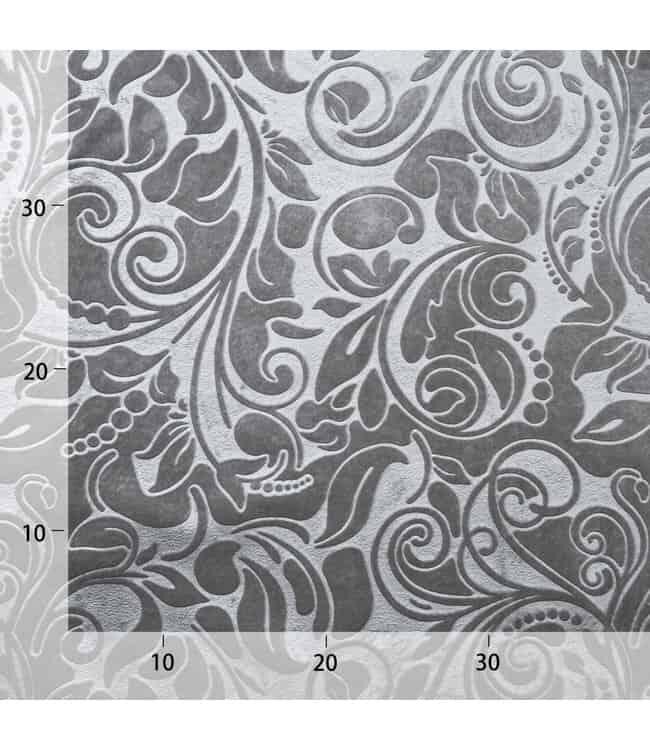 BLADI embossed bloemmotief velvet