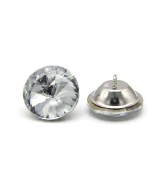 BLADI strass-knop acrylic 20 mm