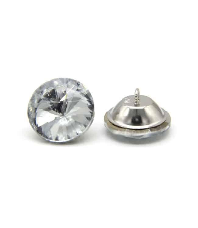 BLADI strass-knop acrylic 20 mm