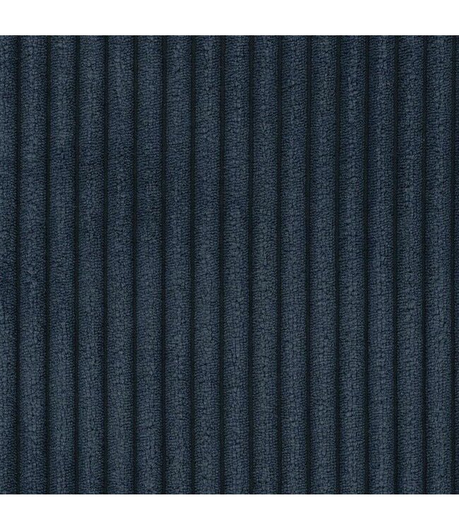 BLADI Ribfluweel - Corduroy Meubelstof – Zacht, Stijlvol en Veelzijdig - blauw