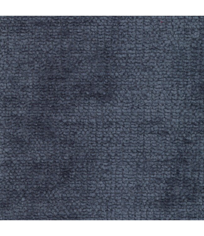 BLADI Chenille plain - donker blauw