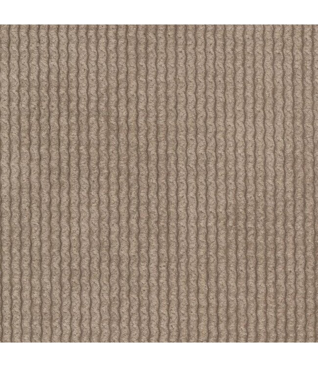 BLADI Geribbeld chenille - taupe