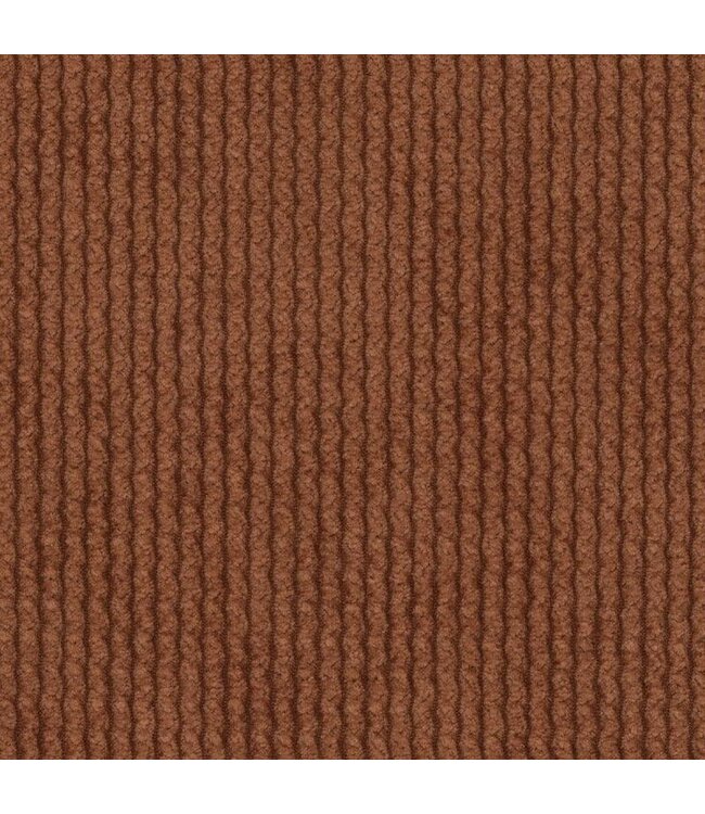 BLADI Geribbeld chenille - okerbruin