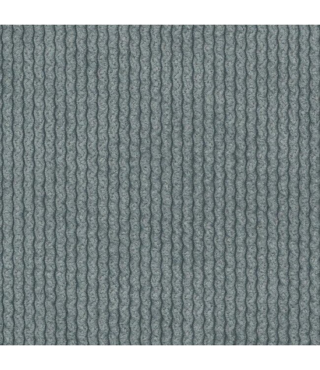 BLADI Geribbeld chenille - zeeblauw