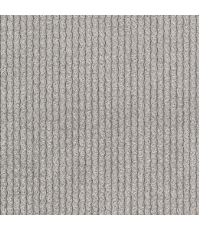BLADI Geribbeld chenille - zilver