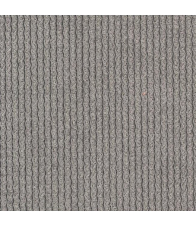 BLADI Geribbeld chenille - grijs