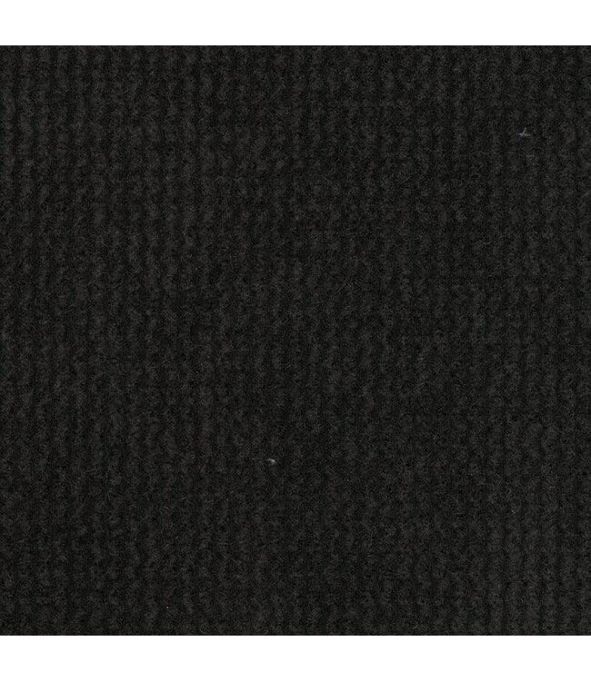 BLADI Geribbeld chenille - zwart