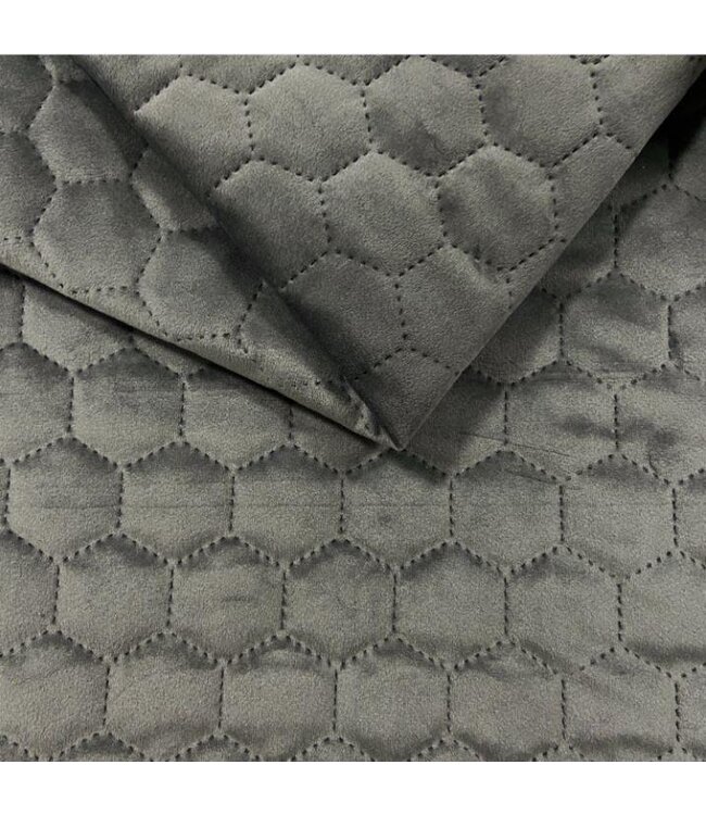 BLADI Gewatteerd holland velvet Hexagoon / honinggraat