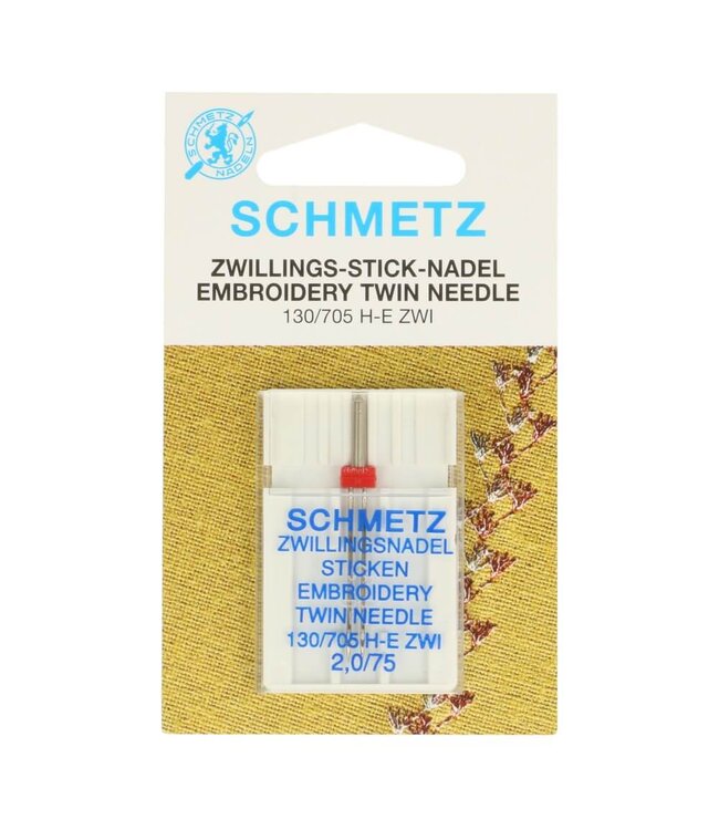 Schmetz Schmetz Borduren tweeling 1 naald 2.0-75