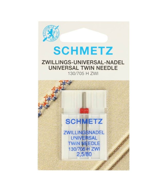 Schmetz Schmetz Tweeling 1 naald 2.5-80