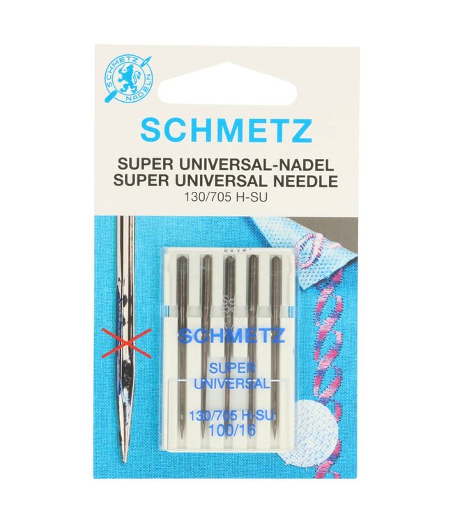 Schmetz Schmetz Super universeel 5 naalden 100-16