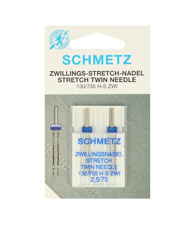 Schmetz Schmetz Stretch tweeling 2 naalden 2.5-75