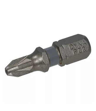 Dynaplus DYNAPLUS SCHROEFBIT 25MM PZ-2 GRIJS 10 stuks