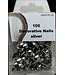 BLADI Siernagels 100 stuks - zilver glans