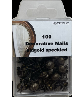 BLADI Siernagels 100 stuks - oud goud gevlekt