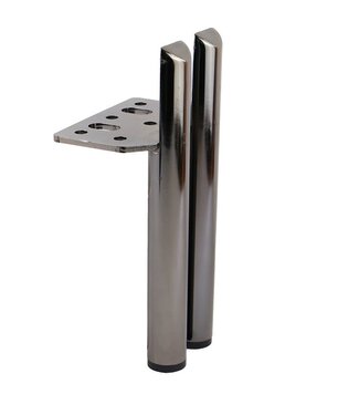 BLADI Moderne Metalen Meubelpoot 2 cilinders – 13+5 cm Hoog