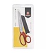 Mundial Mundial Professionele Stofschaar 21 cm - RVS - Rood Gelakt met Microvertanding